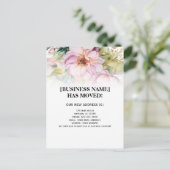 Ankündigung von Blume für Wasserfarben Postkarte (Stehend Vorderseite)