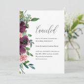 Ankündigung von Blumenhochzeiten (Stehend Vorderseite)