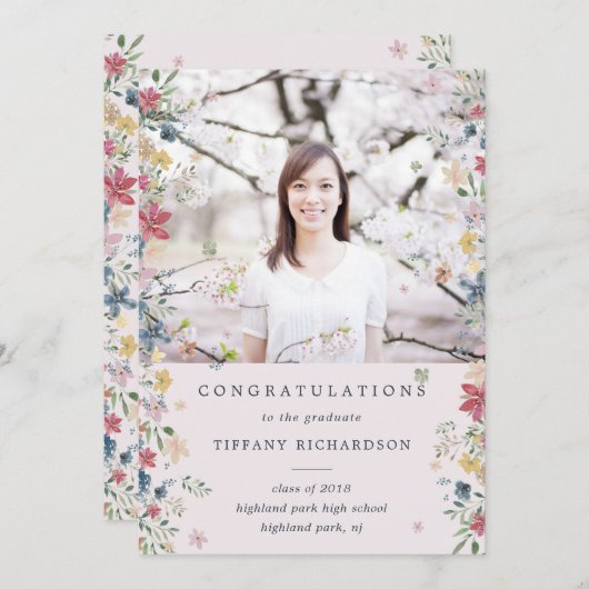 Ankündigung von Blumenkohl-Foto Abschluss (Vorne/Hinten)