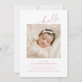 Ankündigung von Blumenstrauß (Rückseite)