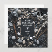 Ankündigung von Boho Black Pregnancy | Baby Reveal (Vorne/Hinten)