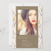 Ankündigung von Boho Pampas Grass Graduate Foto (Rückseite)