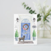 Ankündigung von Bouvier des Flandres Moving Postkarte (Stehend Vorderseite)