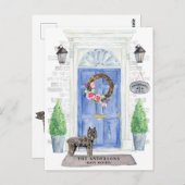 Ankündigung von Bouvier des Flandres Moving Postkarte (Vorne/Hinten)