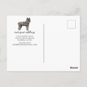 Ankündigung von Bouvier des Flandres Moving Postkarte (Rückseite)