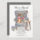 Ankündigung von Boxer- und Weimaraner-Hundentransa (Vorne/Hinten)