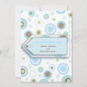 Ankündigung von Boy Blue Polka Dot & Stripes Baby (Rückseite)