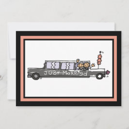 Ankündigung von Braut und Groom Limo