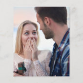 Ankündigung von Budget Beach Foto Verlobung (Rückseite)