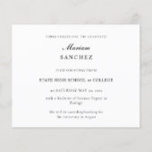 Ankündigung von Budget Chic 2 Multi Foto Graduate Flyer (Hinten)