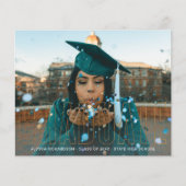 Ankündigung von Budget Gold Glitzer Graduate Foto (Vorderseite)