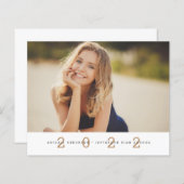 Ankündigung von Budget Simple Gold Foto Abschluss (Vorne/Hinten)