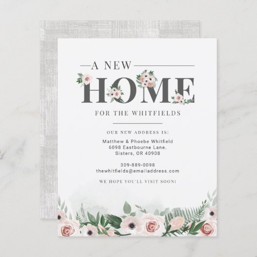 Ankündigung von "Budget Weve Moved Floral Moving" (Vorne/Hinten)