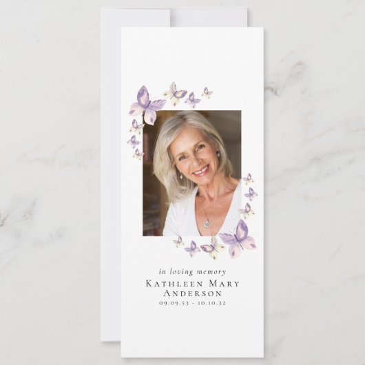 Ankündigung von Butterfets Foto Digital Memorial (Vorderseite)