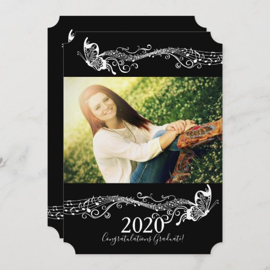 Ankündigung von Butterfly Music Graduate Foto (Vorne/Hinten)