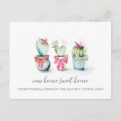 Ankündigung von Cactus New Zuhause Sweet Zuhause M Postkarte (Vorderseite)