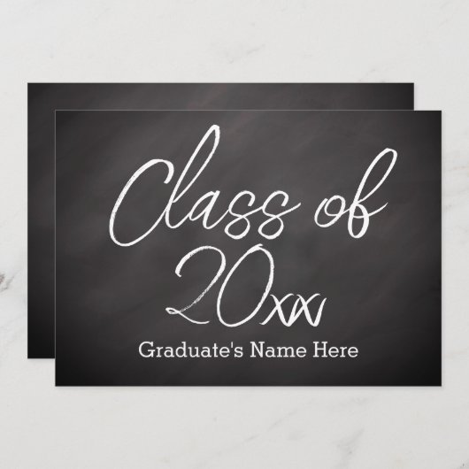 Ankündigung von Chalkboard Script-Abschlüssen (Vorne/Hinten)