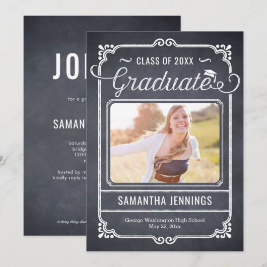 Ankündigung von Chalked Frame-Abschluss (Vorne/Hinten)