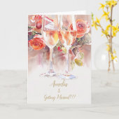 Ankündigung von Champagne & Rose Verlobung (Gelbe Blume)