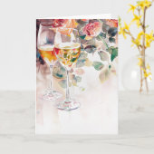 Ankündigung von Champagne & Rose Verlobung (Gelbe Blume)