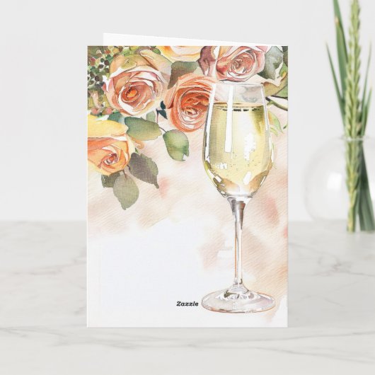 Ankündigung von Champagne & Rose Verlobung (Rückseite)