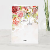 Ankündigung von Champagne & Rose Verlobung (Rückseite)