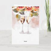 Ankündigung von Champagne & Rose Verlobung (Rückseite)