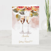 Ankündigung von Champagne & Rose Verlobung (Vorderseite)