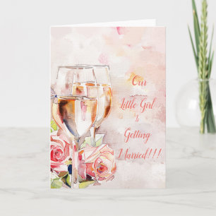 Ankündigung von Champagne & Rose Verlobung