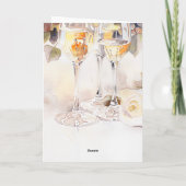 Ankündigung von Champagne & Rose Verlobung (Rückseite)