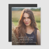 Ankündigung von Chic Abschluss Foto (Vorne/Hinten)