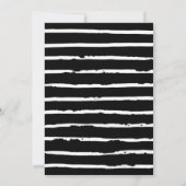 Ankündigung von Chic Black & White Foto Abschluss (Rückseite)