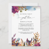 Ankündigung von Chic Blue Lila Wedding (Vorderseite)