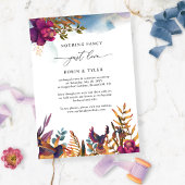 Ankündigung von Chic Blue Lila Wedding