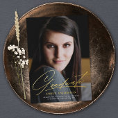 Ankündigung von Chic Gold Script Foto Abschluss