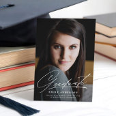 Ankündigung von Chic Gold Script Foto Abschluss