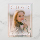 Ankündigung von Chic Minimalistisch Gold Foil Absc (Vorderseite)