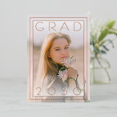 Ankündigung von Chic Minimalistisch Gold Foil Absc (Stehend vorne)