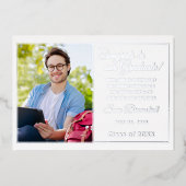 Ankündigung von Chic Minimalistisch Gold Foil Absc (Vorderseite)