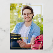 Ankündigung von Chic Minimalistisch Gold Foil Absc