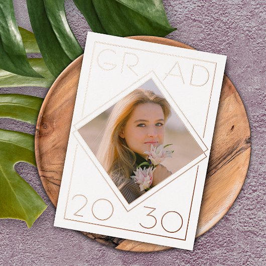 Ankündigung von Chic Minimalistisch Gold Foil Absc