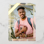 Ankündigung von Chic Minimalistisch Gold Foil Absc (Vorderseite)