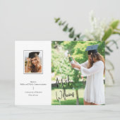 Ankündigung von Chic White Signature Abschluss (Stehend Vorderseite)