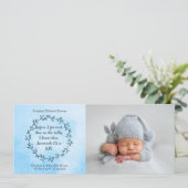 Ankündigung von christlich Baby Boy Birth (Stehend Vorderseite)