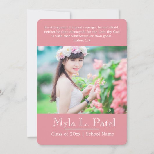 Ankündigung von christlich Scripting Foto Abschlus (Vorderseite)