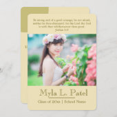 Ankündigung von christlich Scripting Foto Abschlus (Vorne/Hinten)