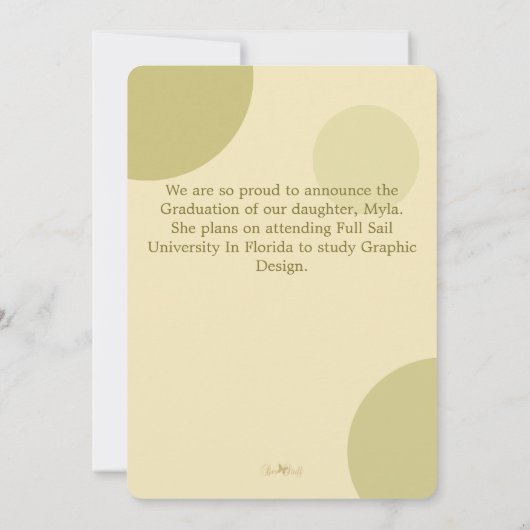 Ankündigung von christlich Scripting Foto Abschlus (Rückseite)