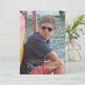 Ankündigung von Classic Abschluss Foto (Stehend Vorderseite)