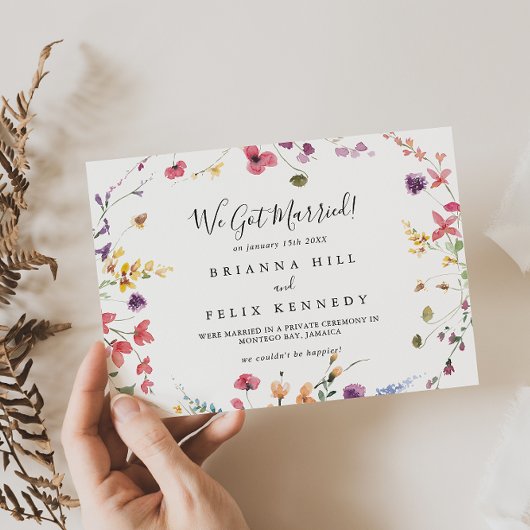 Ankündigung von Classic Colorful Wild Elopement