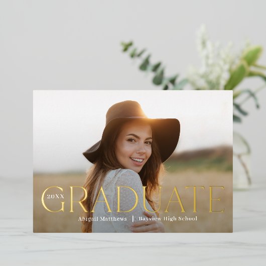 Ankündigung von Classic Grad Foil Abschluss (Stehend vorne)